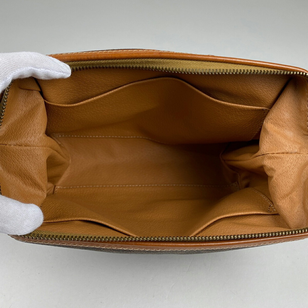 Celine Macadam Pattern Canvas Pouch Brown - image 5